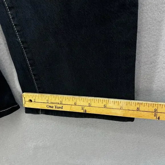 Sundance Jeans Women's Size 12 Dark Blue Straight Leg Vintage Preppy Normcore - Picture 11 of 12